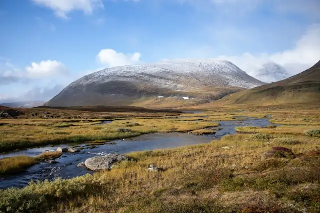 Go Holidays Abisko National Park, Sweden. Snowcapped mountian.